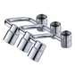 1440° splash-proof and universally rotatable faucet adapter