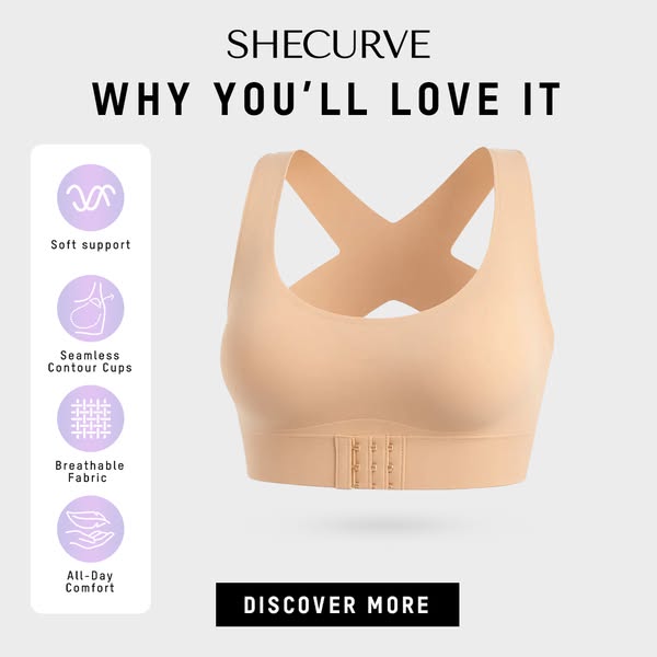 🏆 Last Day Special Price £9.99 ! 💐AlignLift Posture-Perfect Wireless Bra – All-Day Comfort, Breathable & Summer-Ready 💕