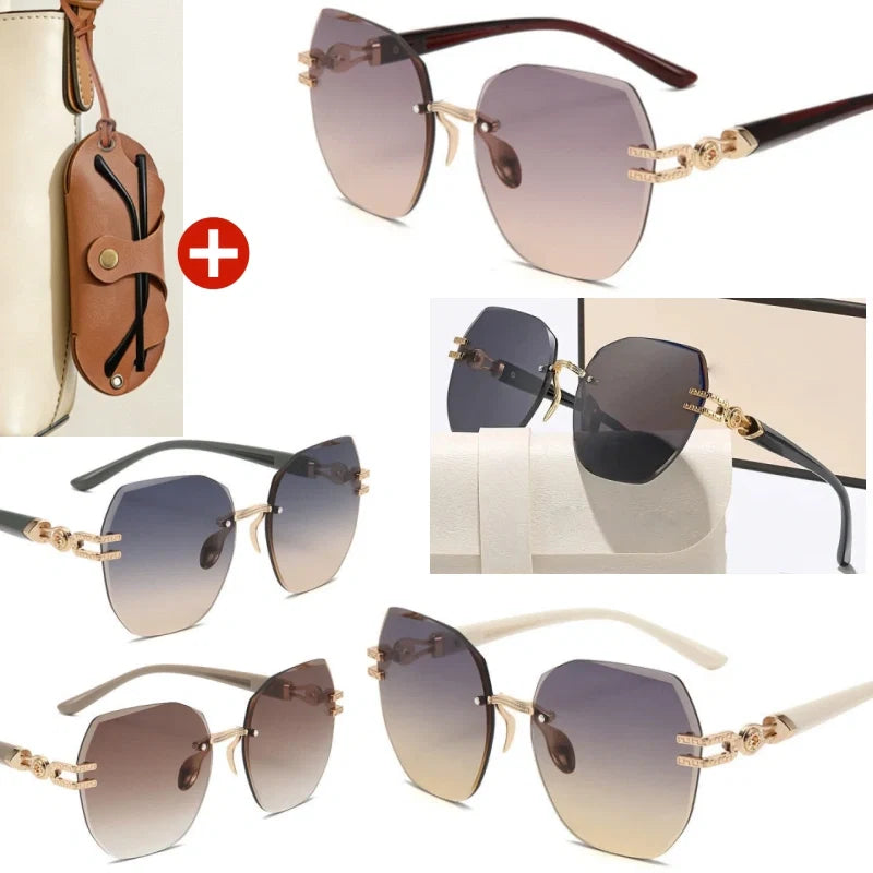 ⏳Time-Limited Special⏰Statement Rimless Sunglasses