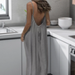 🏖️Last day sale 48% OFF💕Women's Casual Backless Spaghetti Strap Maxi Dress