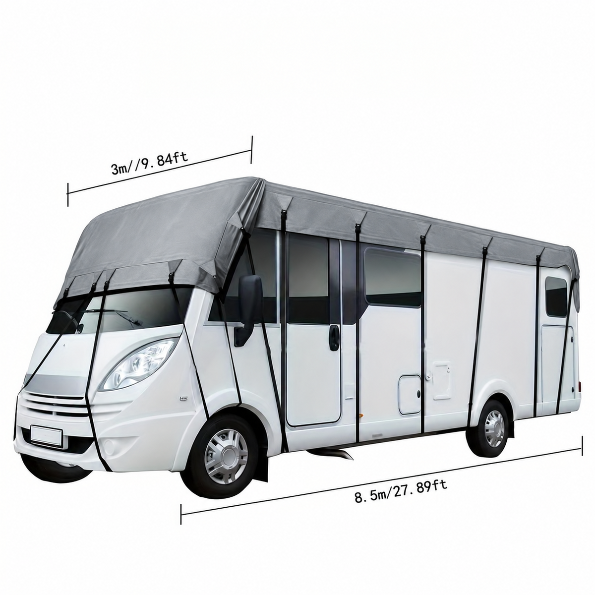 🚐Caravan & Motorhome Roof Cover – 210D Oxford with Secure Adjustable Straps