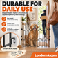 🥳2026 BESTSELLER🥾 Pet Gate – Expandable Metal, No-Drill Setup – Folds Away Neatly – Durable for Daily Use – Ideal for Entryways & Hallways! 🛡️💨