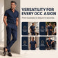 👔58% OFF NOW! 2026 New Arrival Men's Lightweight 2-Piece Casual Suit – Short Sleeve Button Down Shirt & Modern Slim Fit Dress Pants Set, Moisture Wicking Breathable Fabric All-Day Comfort Outfit for Business Daily Vacation