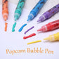 🖍️Magic Puffy Bubble Pens, Heat Activated Popcorn Pens DIY 3D Art Marker for Kids Crafts