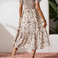 🌈2026 Summer Hot Sale 51% OFF!✨Square Neck Floral Midi Dress – Smocked Bodice, Flowy Tiered Skirt🌸1