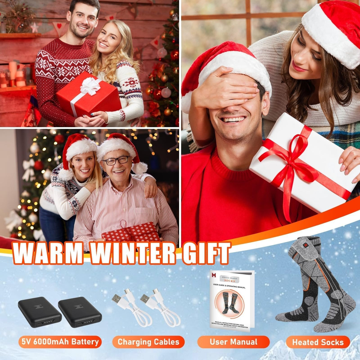 🥳2026 HOT SALE🥳Rechargeable Heated Socks for Men & Women