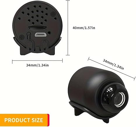 🔥VistaScope Mini | Wide-Angle Hidden Security Camera for Home & Office, 24/7 Recording