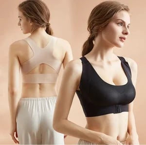 🎉LAST DAY SALE -60% OFF⚡Front Closure Cross-Back Wireless Posture Bra