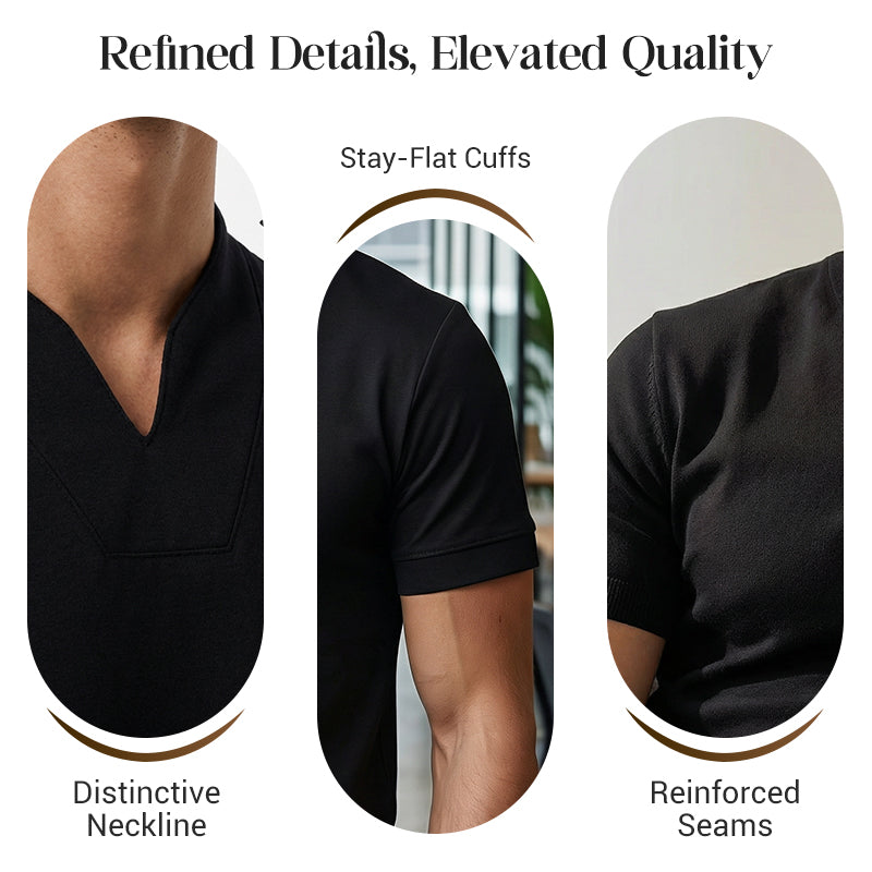 ⏰ Now only 57% off! 💎 Men Gentlemans Business Short Sleeve Fitness T-shirt