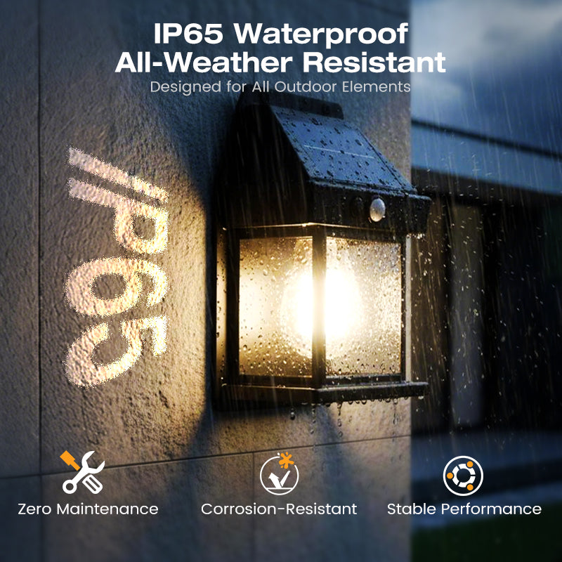 💡SOLAR WALL LIGHT - Motion Sensor & Weatherproof