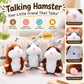 🐹 Last Day Special Price £9.99！✨Talking Hamster Plush – repeats whatever you say, auto head-shaking, hilarious fun for kids & adults.🎁