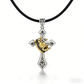 ✝️Vintage Crown Cross Necklace
