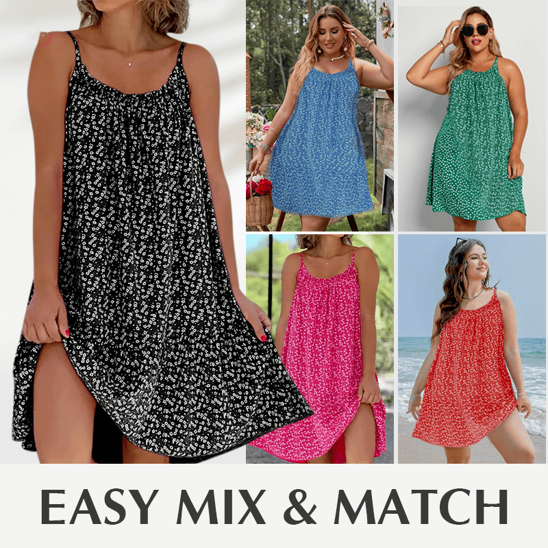 🌸🔥2025 NEW Special Sale 50% OFF💃Floral Printed Camisole Dress🌸🔥
