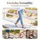 Loose-fitting slippers with a floral cutout, suitable for all foot types
