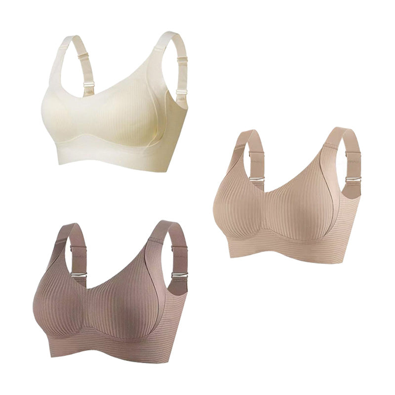 🎁2026 HOT SALE 50% Off💕Subtle Striped Seamless Bra with W-Support – Comfort & Style!