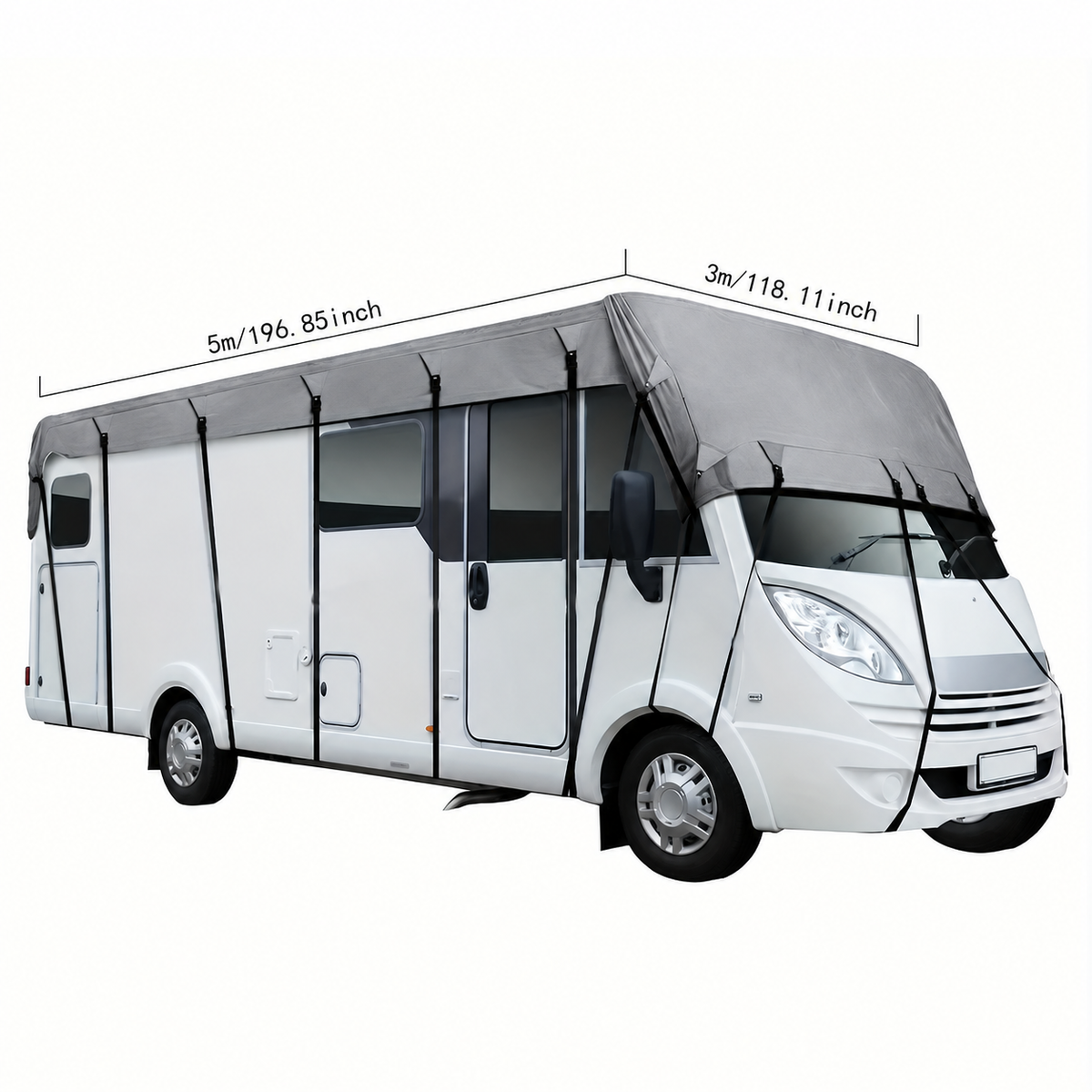 🚐Caravan & Motorhome Roof Cover – 210D Oxford with Secure Adjustable Straps