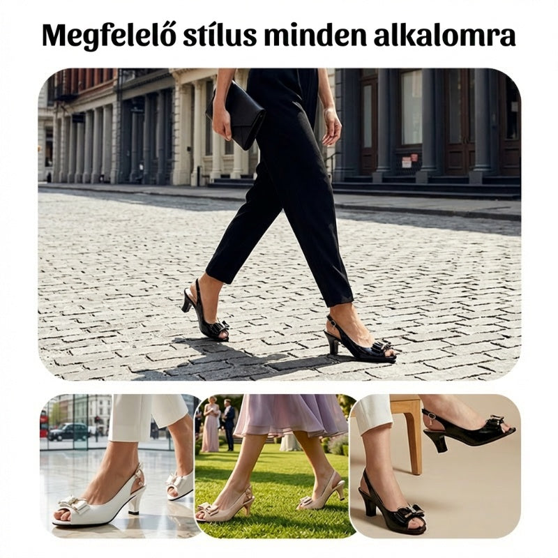 👡 Women's elegant shoes • Open-toe, ankle-strap, medium heel ✨