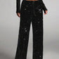 🔥Limited-time offer-Women's Sequin Sparkle Wide Leg Pants with Elastic Waistband