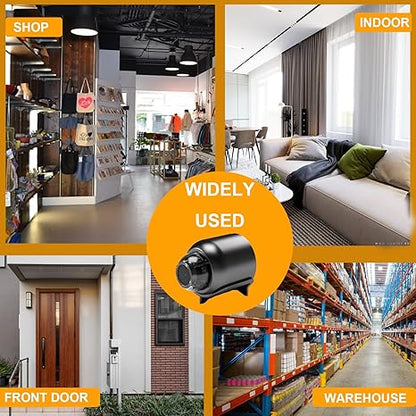 🔥VistaScope Mini | Wide-Angle Hidden Security Camera for Home & Office, 24/7 Recording