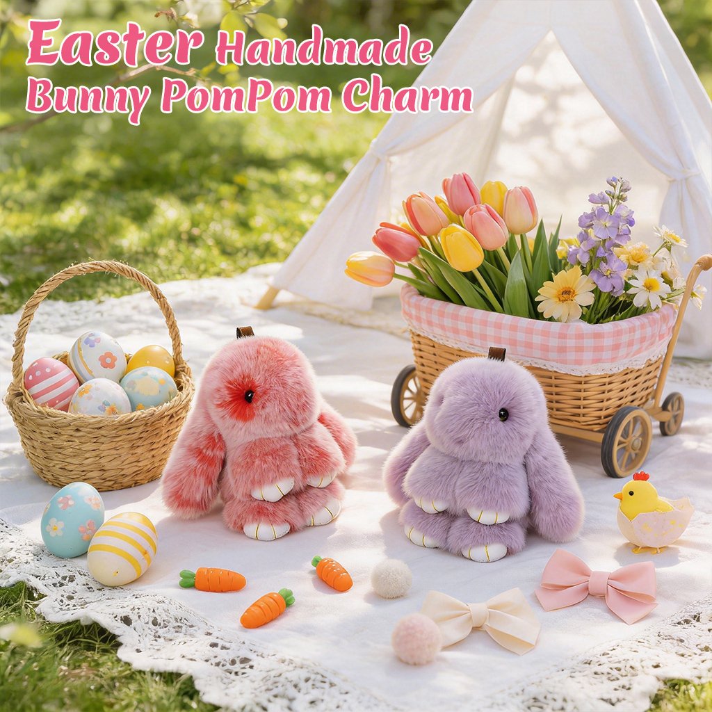 🎁EASTER HOT SALE – ONLY £8.99!!🐰🎉 Handmade Soft Bunny Charms