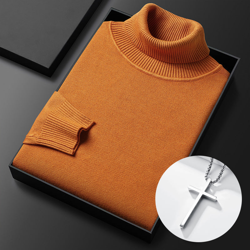 ⏳Black Friday Hot Sale!  ⏰Men's Solid Color Premium Turtleneck Sweater👔