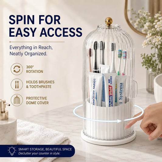 🚿 Save Counter Space & Keep Brushes Clean – Wall-Mountable Toothbrush Holder. Free UK Delivery