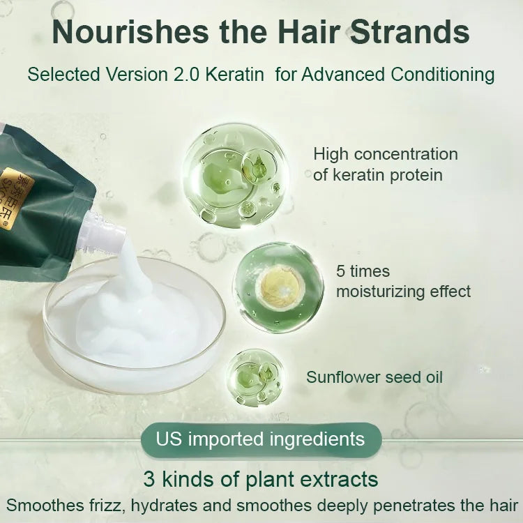 🥳2026 HOT SALE🥳💞50K+ SOLD!⏳Limited-time 50% off⏰Polypeptide Keratin Hydrating Smoothing Hair Damage Repair Cream🥇