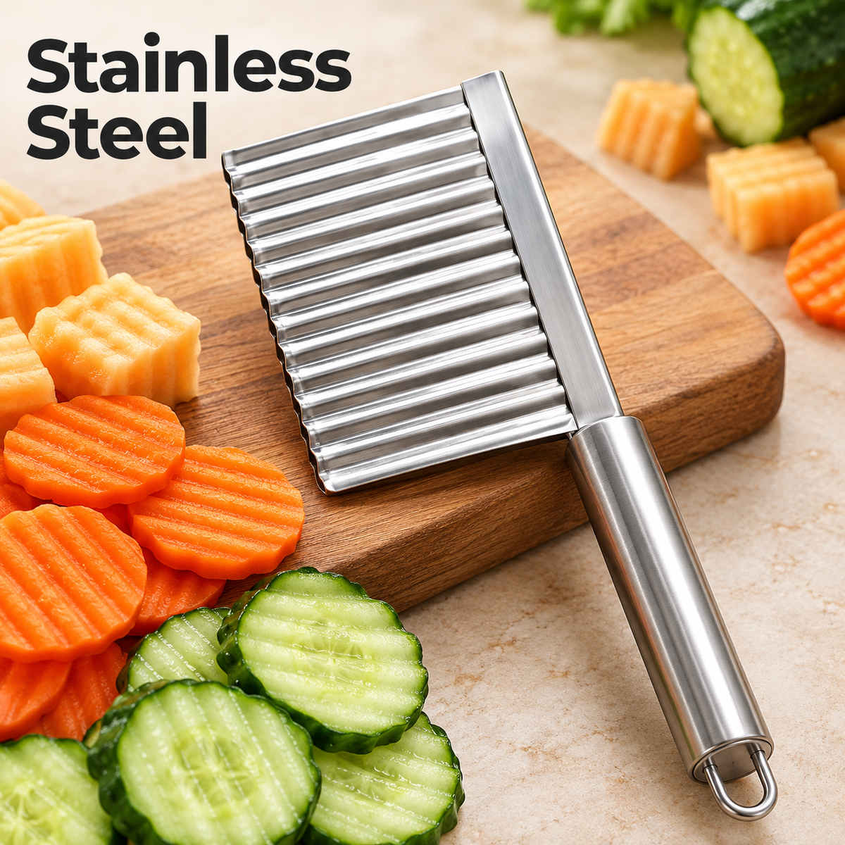 Stainless Steel Crinkle Cut Knife