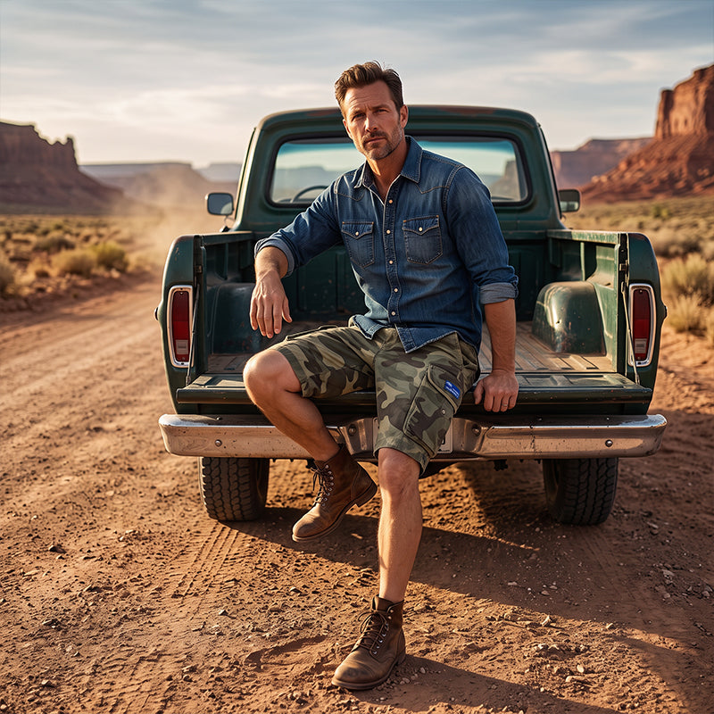 🩳 LIMITED-TIME 52% OFF! ✨ Men's Casual Relaxed Fit Cargo Shorts – Multi-Pockets, Breathable, Rugged 🌲