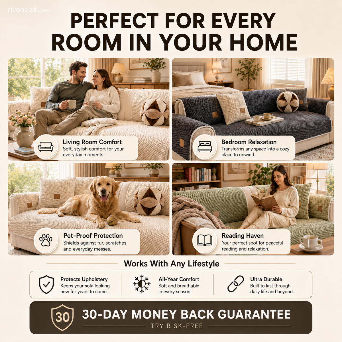 Thickened Non-Slip Washable Sofa Cover
