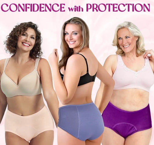 ⏳Last Day-Buy 1 Get 3 Packs🔥2026 Best-Selling🏆LunaBloom™ High-Waist Leak-Proof Panties ✨Butter-soft, ultra-stretchy & discreetly protective 🍃