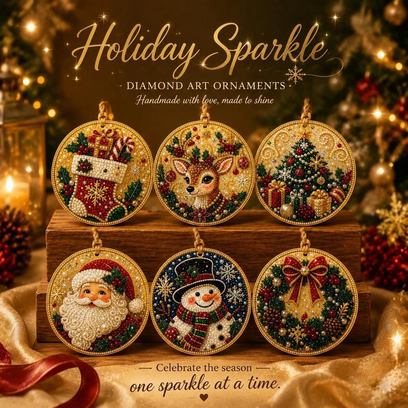 🔥LAST DAY SALE ONLY ￡7.99!!🔥Christmas DIY Painting Hanging Ornaments Set