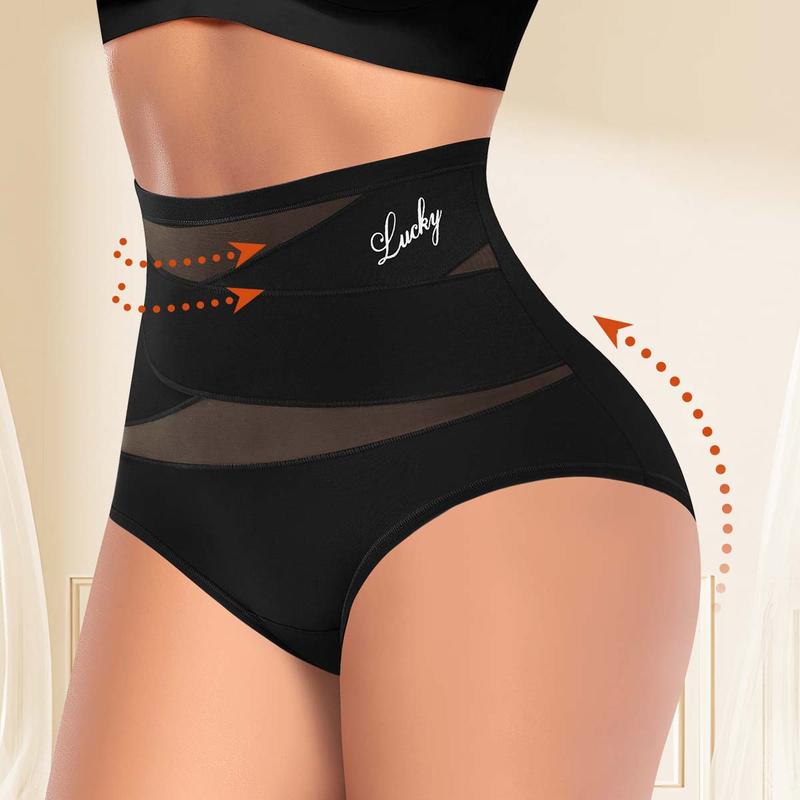 🌸  Special Price £6.49（each） ! 🔥Buy 1 Get 1 Free🎁Plus-Size High-Waist Cross Tummy Control Panties