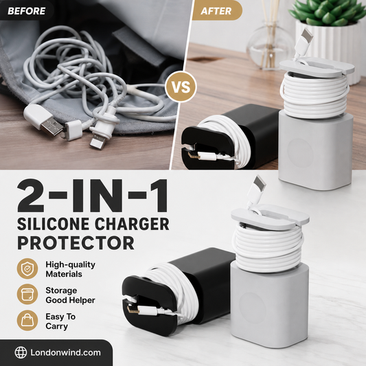 🥳UNMISSABLE 2026 OFFER🥳✨2-in-1 silicone charger protector