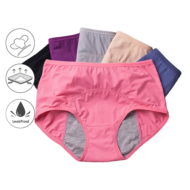 ⏳Last Day-Buy 1 Get 3 Packs🔥2026 Best-Selling🏆LunaBloom™ High-Waist Leak-Proof Panties ✨Butter-soft, ultra-stretchy & discreetly protective 🍃