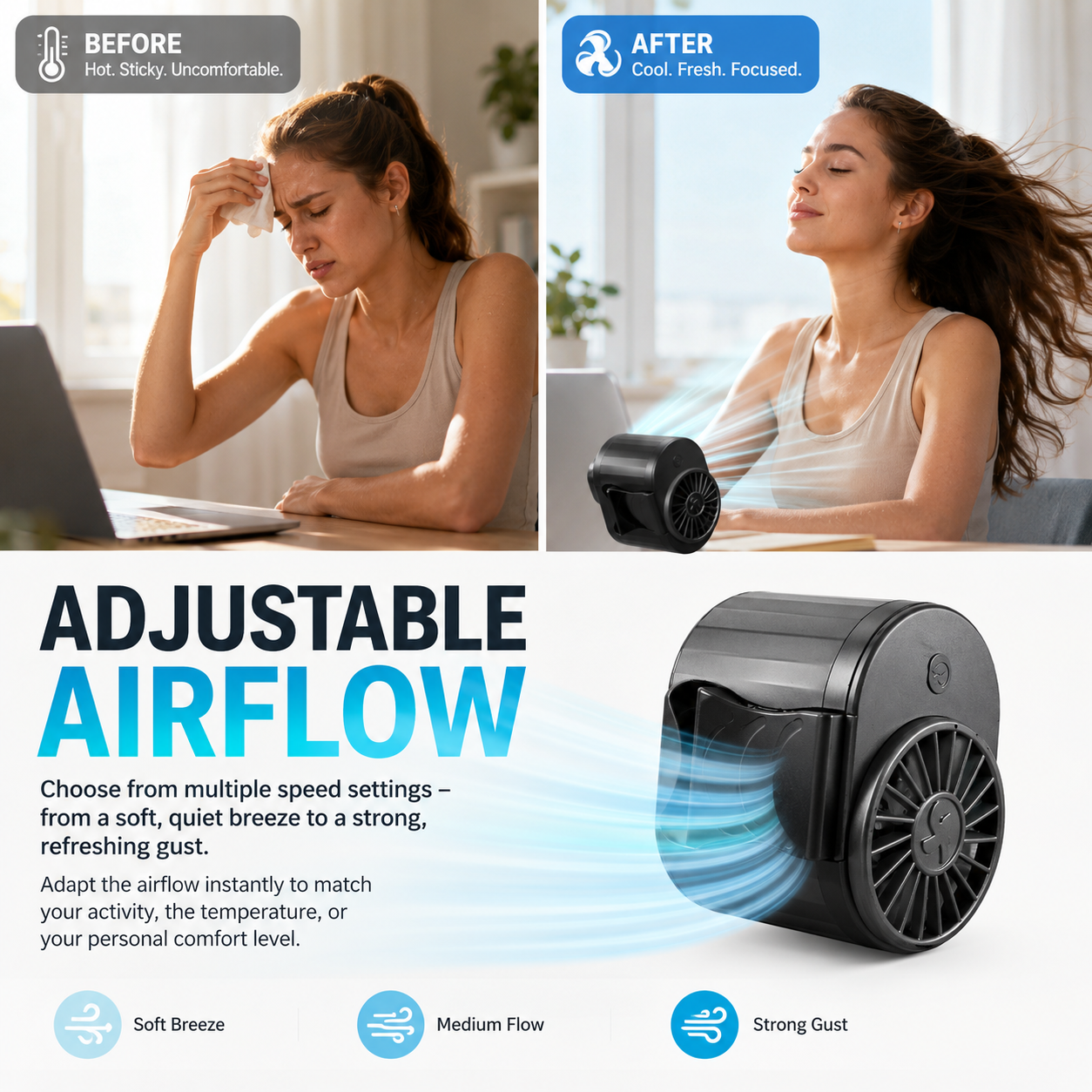🔥Selling Fast – 50% OFF Clearance🔥Portable Rechargeable Wearable Waist Fan