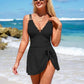 🏖️LAST DAY SALE 49% OFF🔥Your Go-To Tummy Control Swim Dress 🌞 | Flattering One-Piece with Tie Waist & Skirt 🩱🌊