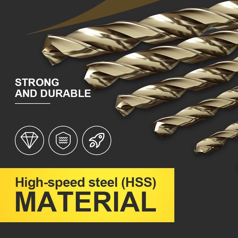 🔥High-efficiency tool favored by veteran craftsmen!Factory Outlet-100pcs Titanium Coated Drill Bit Set