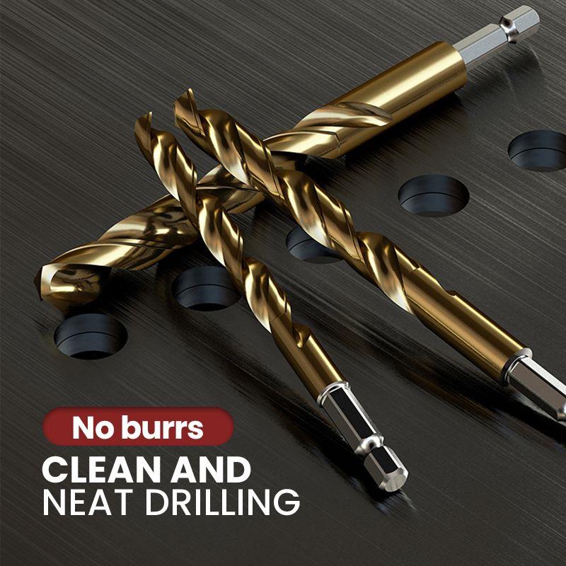🔥High-efficiency tool favored by veteran craftsmen!Factory Outlet-100pcs Titanium Coated Drill Bit Set