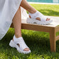 🎁Women's Breathable Knitted Platform Sandals – Comfortable Summer Wedge Sandals, Non-Slip & Lightweight