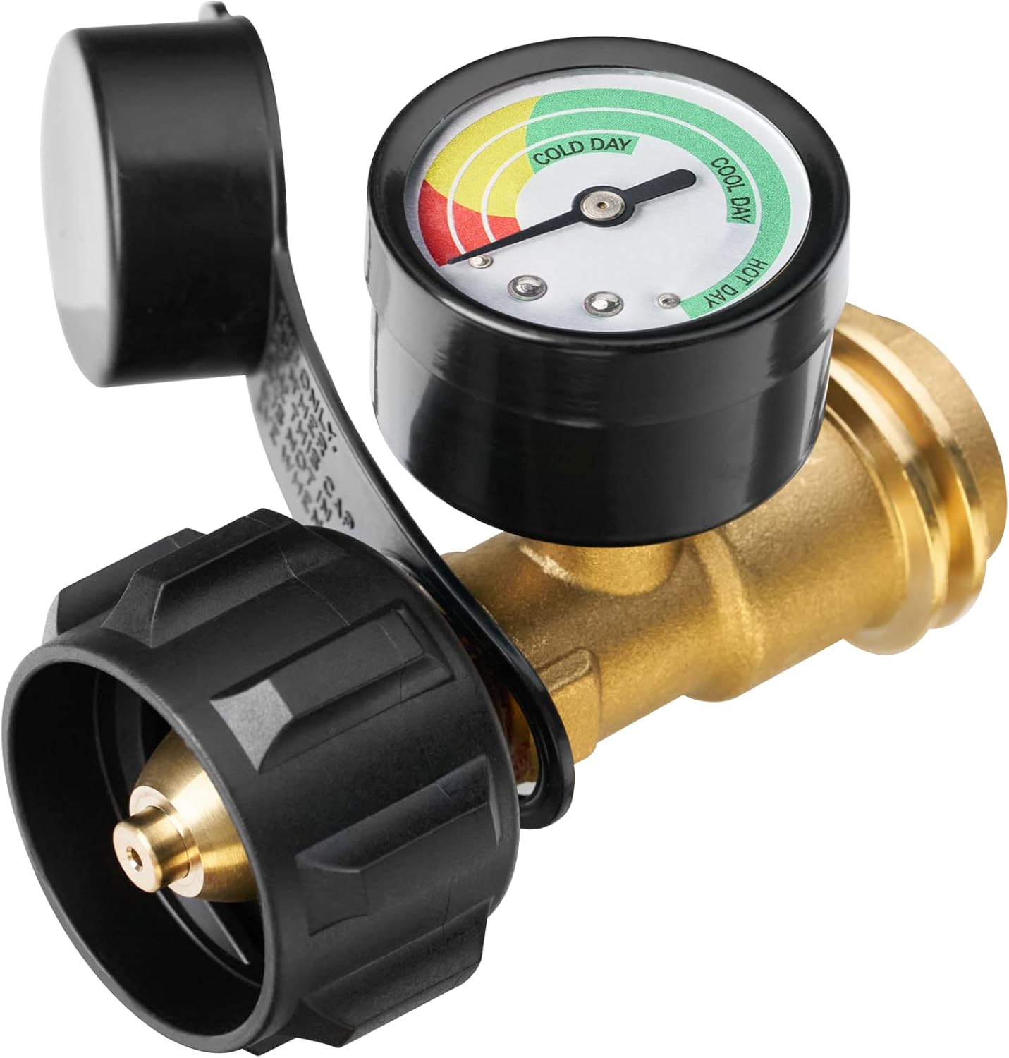 ✨️Universal Propane Tank Gauge for 5-40 Pound LP Tanks | Gas Level Indicator for Grill, Heater, RV Camper, QCC1/Type 1 Connection