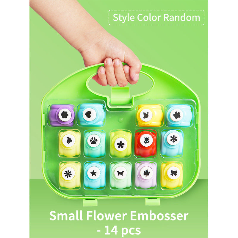 ✂️🌸⭐Kids DIY Flower Press Set - Large Embossing Machine & Stamps🎁