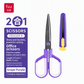 Multifunctional, non-stick stainless steel scissors and can opener set