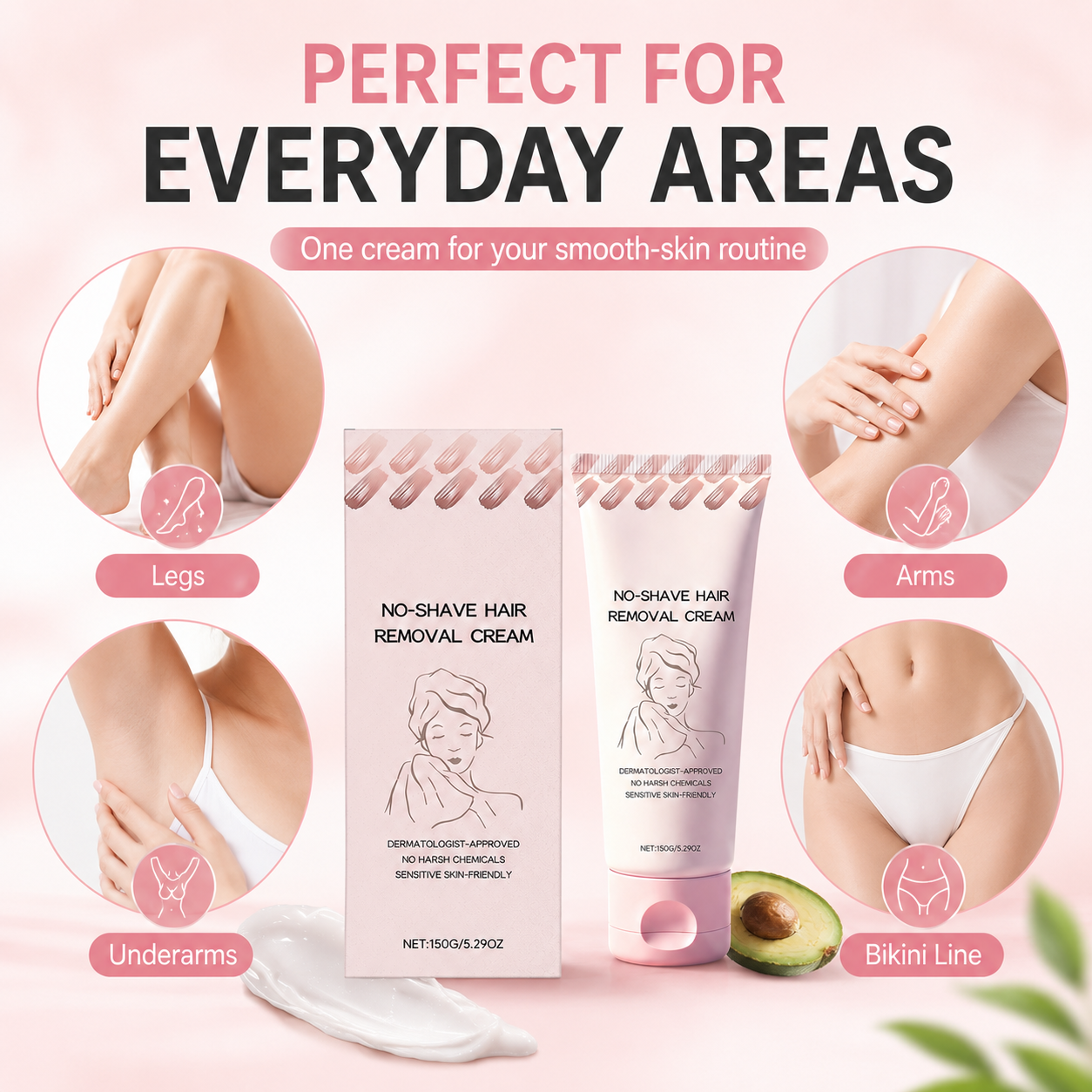 ⏰ SUMMER FLASH SALE – 50% OFF ☀️ Get Baby-Smooth Skin Instantly! Nourishing Depilatory Cream That Gently Removes Hair & Refines Texture. Stock Up Now! 🧴💖