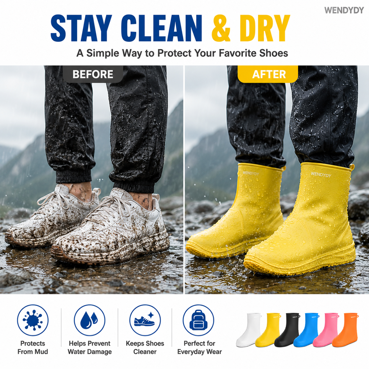 Thick Wear-Resistant Waterproof Shoe Cover