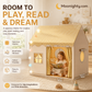 🎁50% OFF NOW! Dream Kids Play Tent House – Cozy Indoor Playhouse with Checkered Curtain, Private Play Space for Toddlers, Cute Reading Nook & Gift for Children
