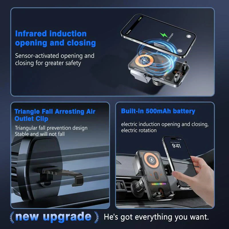 2026 Wireless Fast Car Charger Mount | Stable & Cable-Free