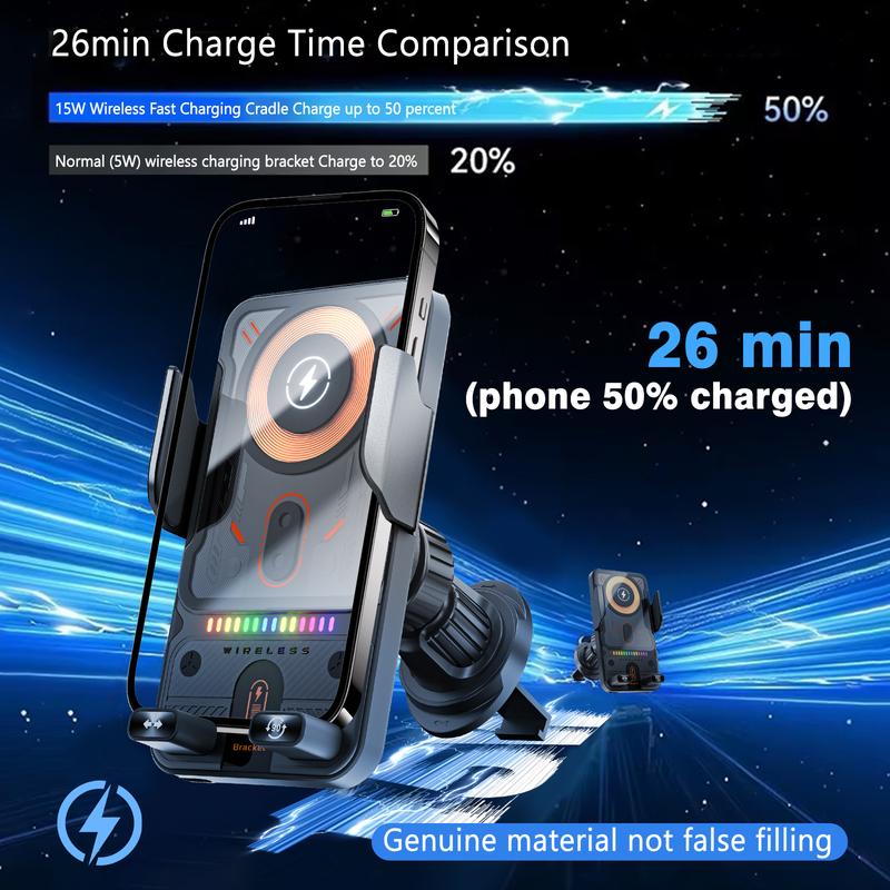 2026 Wireless Fast Car Charger Mount | Stable & Cable-Free