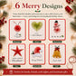🏆🔥💖🎄 🧵Merry & Bright Christmas DIY Kit– Create Beautiful Handmade Holiday Cards ✨