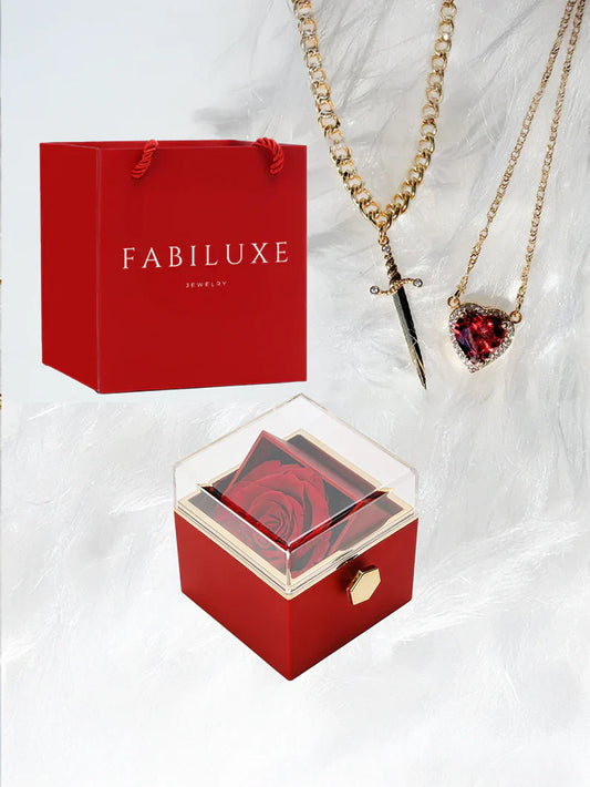 💕Eternal Rose Box - W/ LoveKnight Necklace🎁